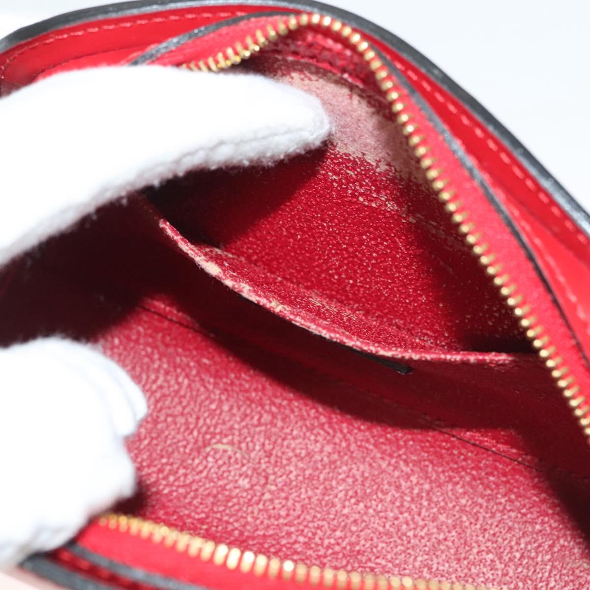 LOUIS VUITTON Epi Dauphine PM Pouch Castilian Red M48447 LV Auth BA3996