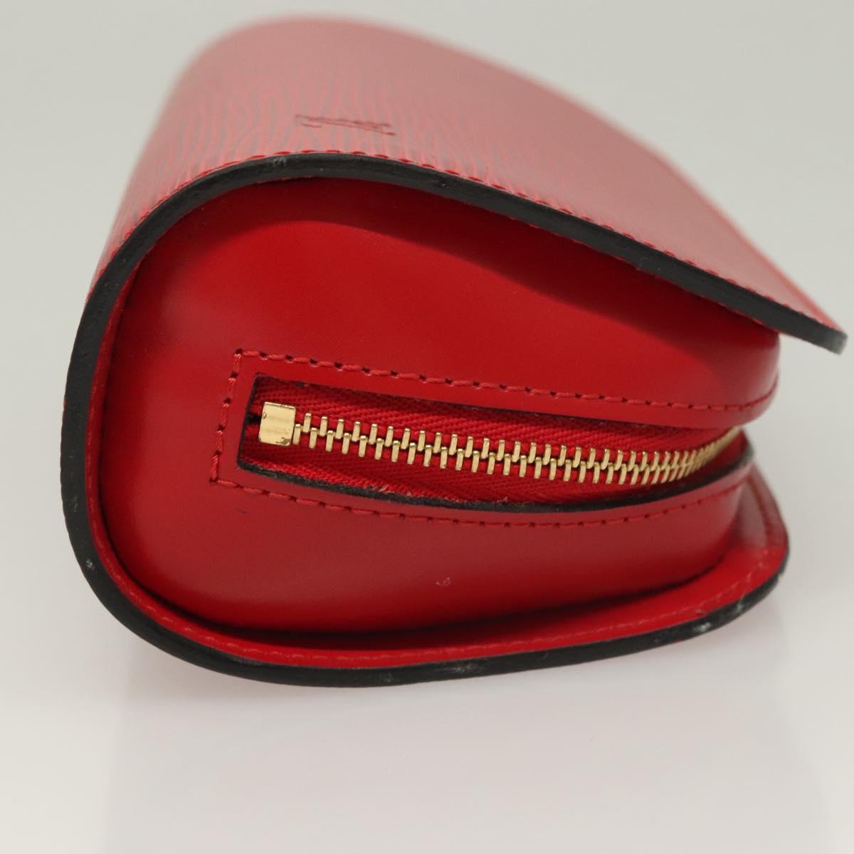 LOUIS VUITTON Epi Dauphine PM Pouch Castilian Red M48447 LV Auth BA3996