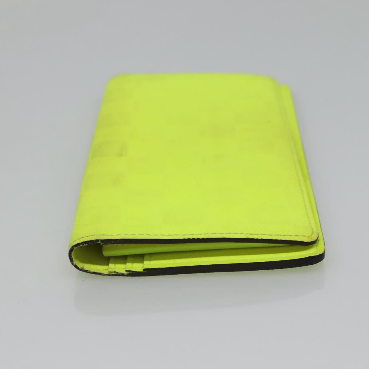 LOUIS VUITTON Damier Infini Brazza Portefeuille Wallet Green N62230 Auth BA4000