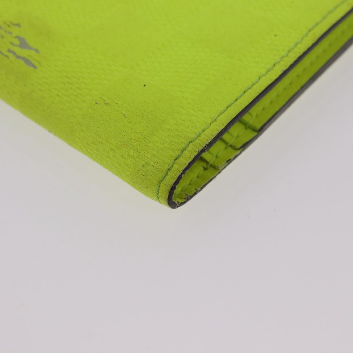 LOUIS VUITTON Damier Infini Brazza Portefeuille Wallet Green N62230 Auth BA4000