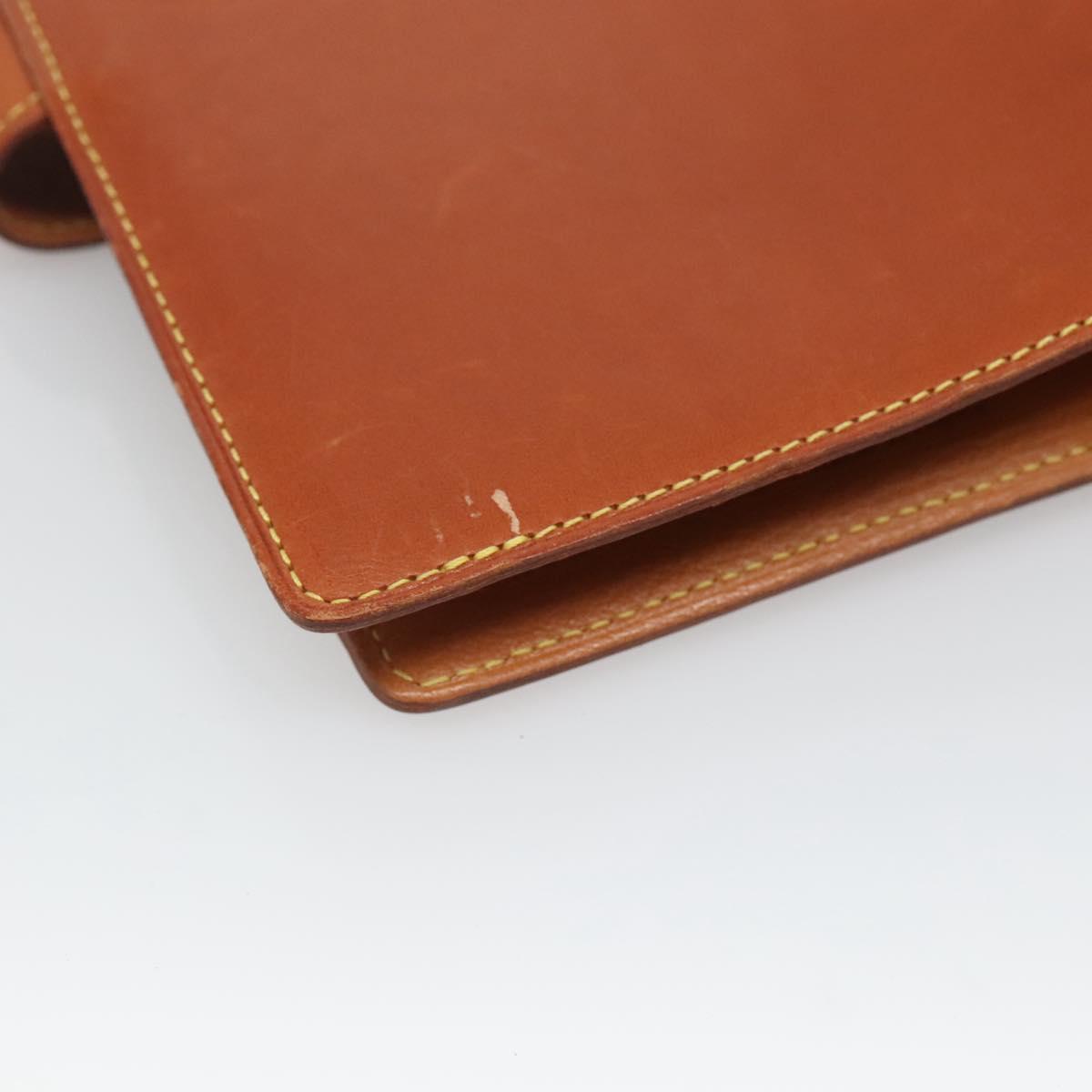 LOUIS VUITTON Nomad Agenda MM Day Planner Cover Brown R20473 LV Auth BA4001