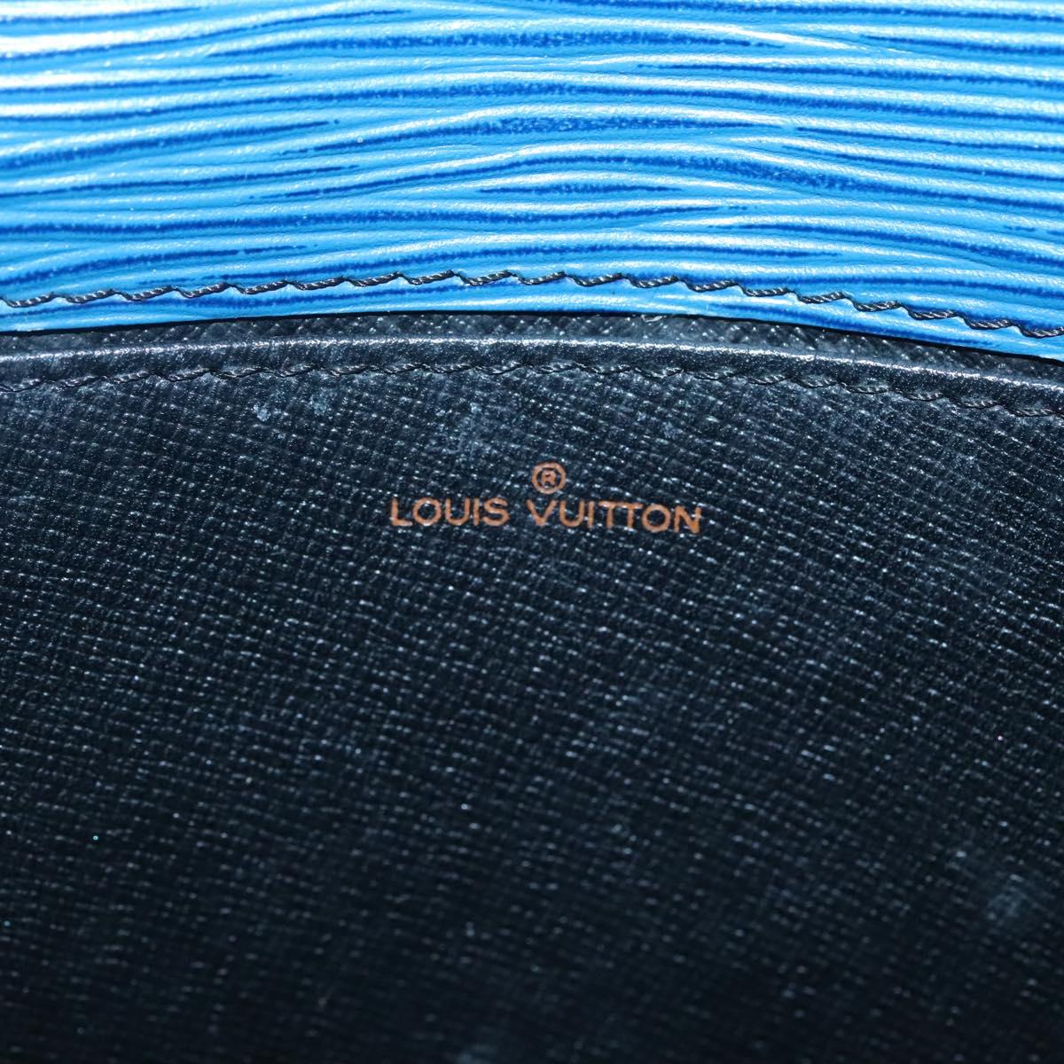 LOUIS VUITTON Epi Jena Clutch Bag Blue M52715 LV Auth BA4006