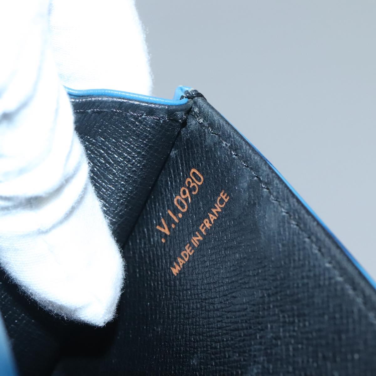 LOUIS VUITTON Epi Jena Clutch Bag Blue M52715 LV Auth BA4006