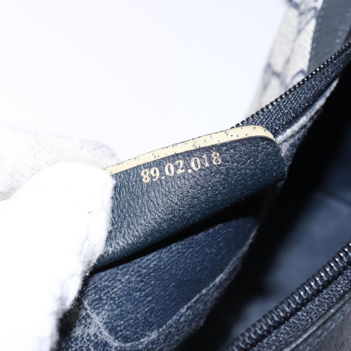 GUCCI GG Supreme Sherry Line Shoulder Bag PVC Navy Gold 89 02 018 Auth BA4022