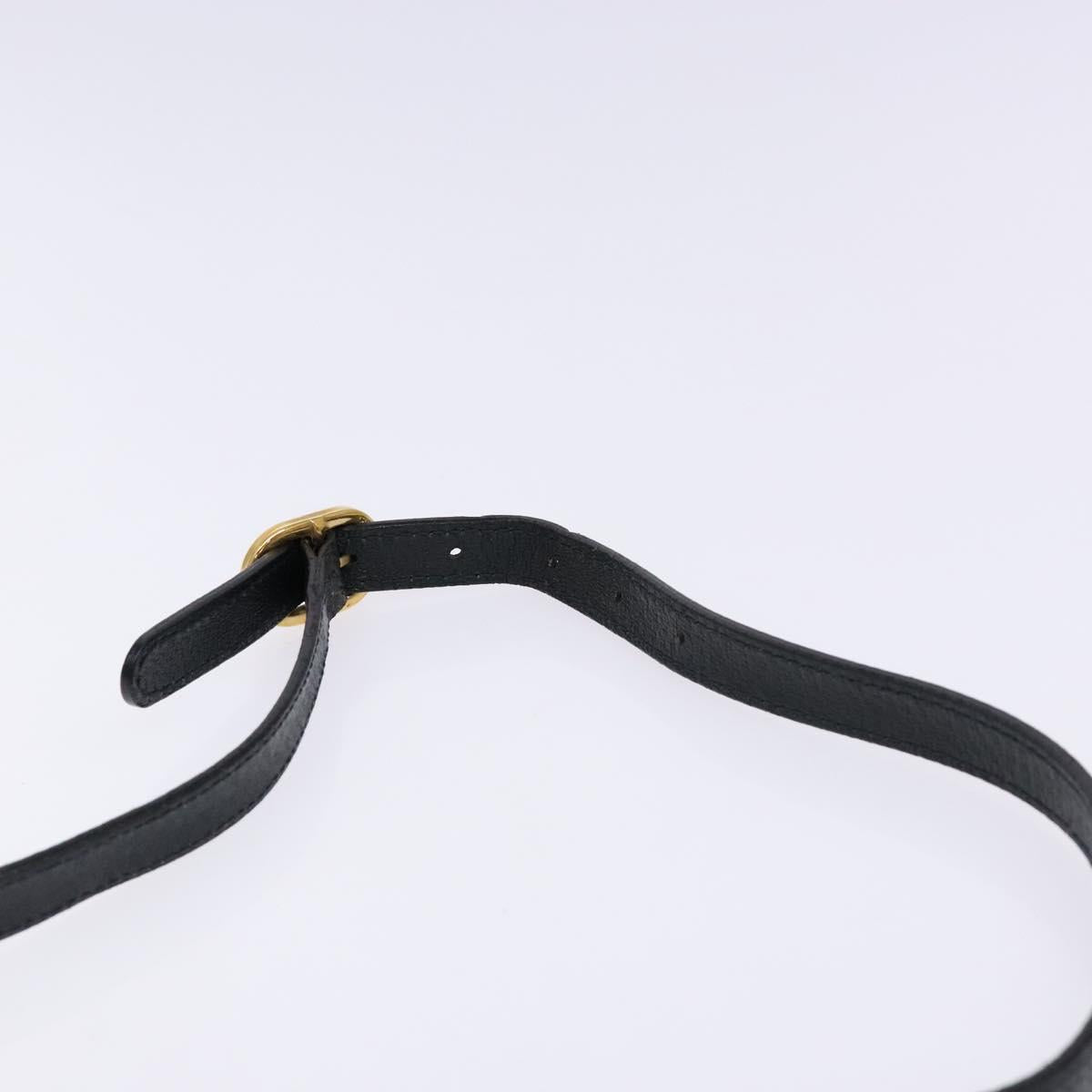 GUCCI GG Supreme Sherry Line Shoulder Bag PVC Navy Gold 89 02 018 Auth BA4022