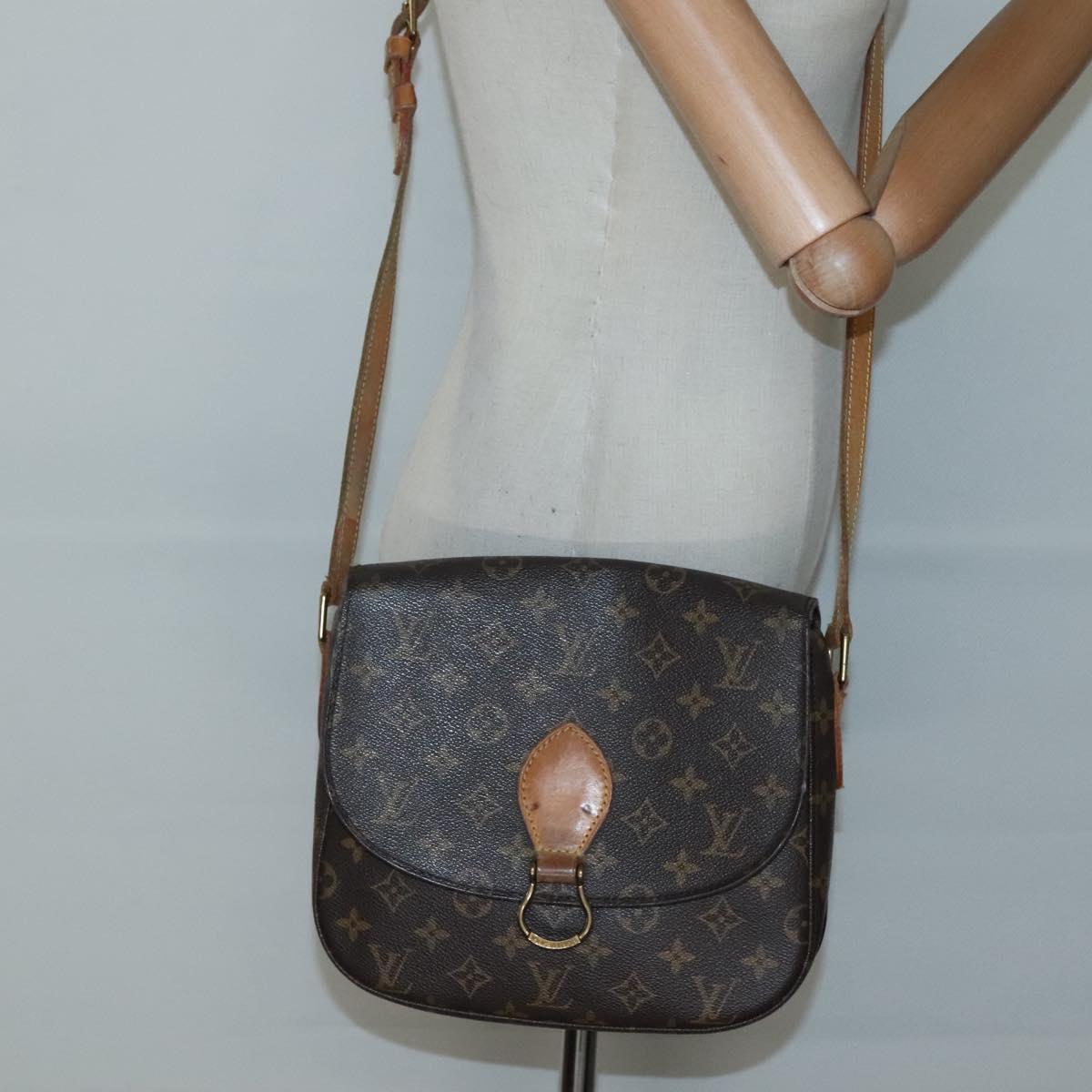 LOUIS VUITTON Monogram Saint Cloud GM Shoulder Bag M51242 LV Auth BA4027