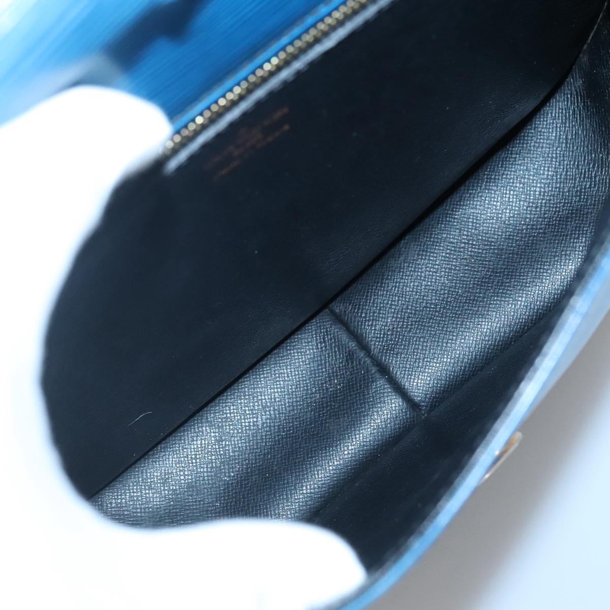 LOUIS VUITTON Epi Saint Cloud GM Shoulder Bag Toledo Blue M52195 LV Auth BA4032