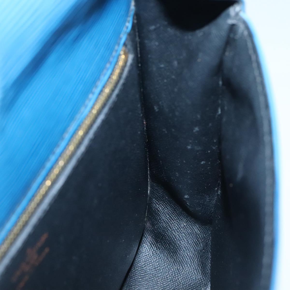 LOUIS VUITTON Epi Saint Cloud GM Shoulder Bag Toledo Blue M52195 LV Auth BA4032
