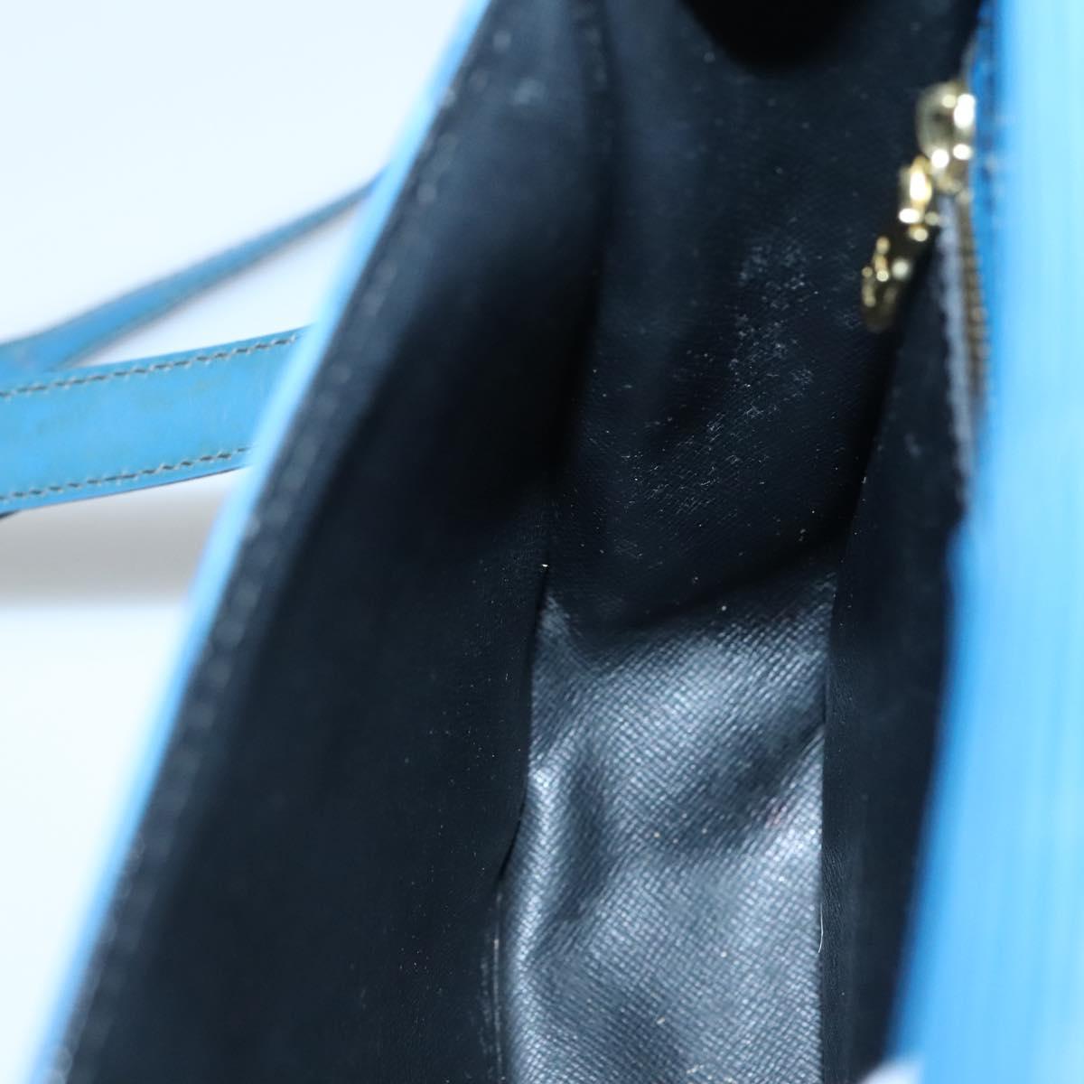 LOUIS VUITTON Epi Saint Cloud GM Shoulder Bag Toledo Blue M52195 LV Auth BA4032
