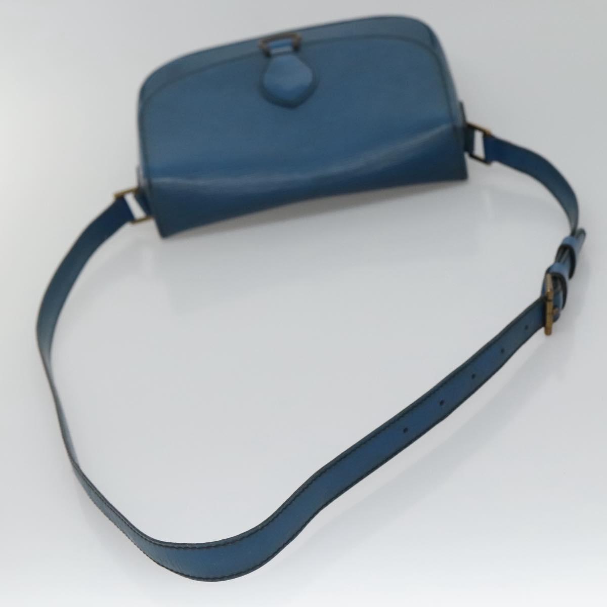 LOUIS VUITTON Epi Saint Cloud GM Shoulder Bag Toledo Blue M52195 LV Auth BA4032