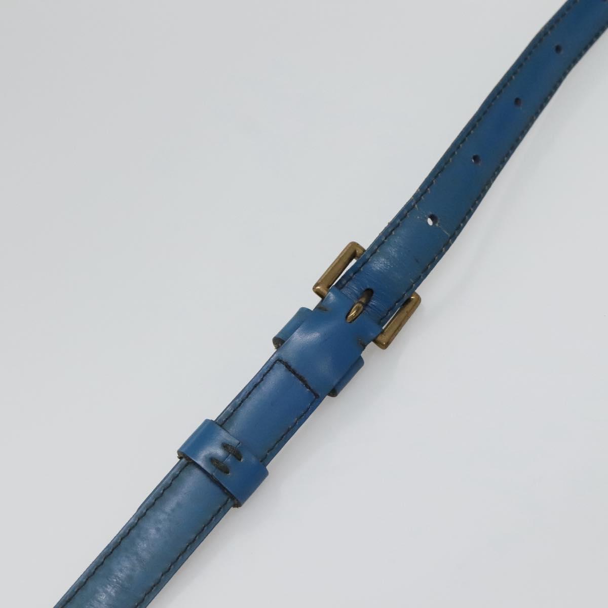 LOUIS VUITTON Epi Saint Cloud GM Shoulder Bag Toledo Blue M52195 LV Auth BA4032