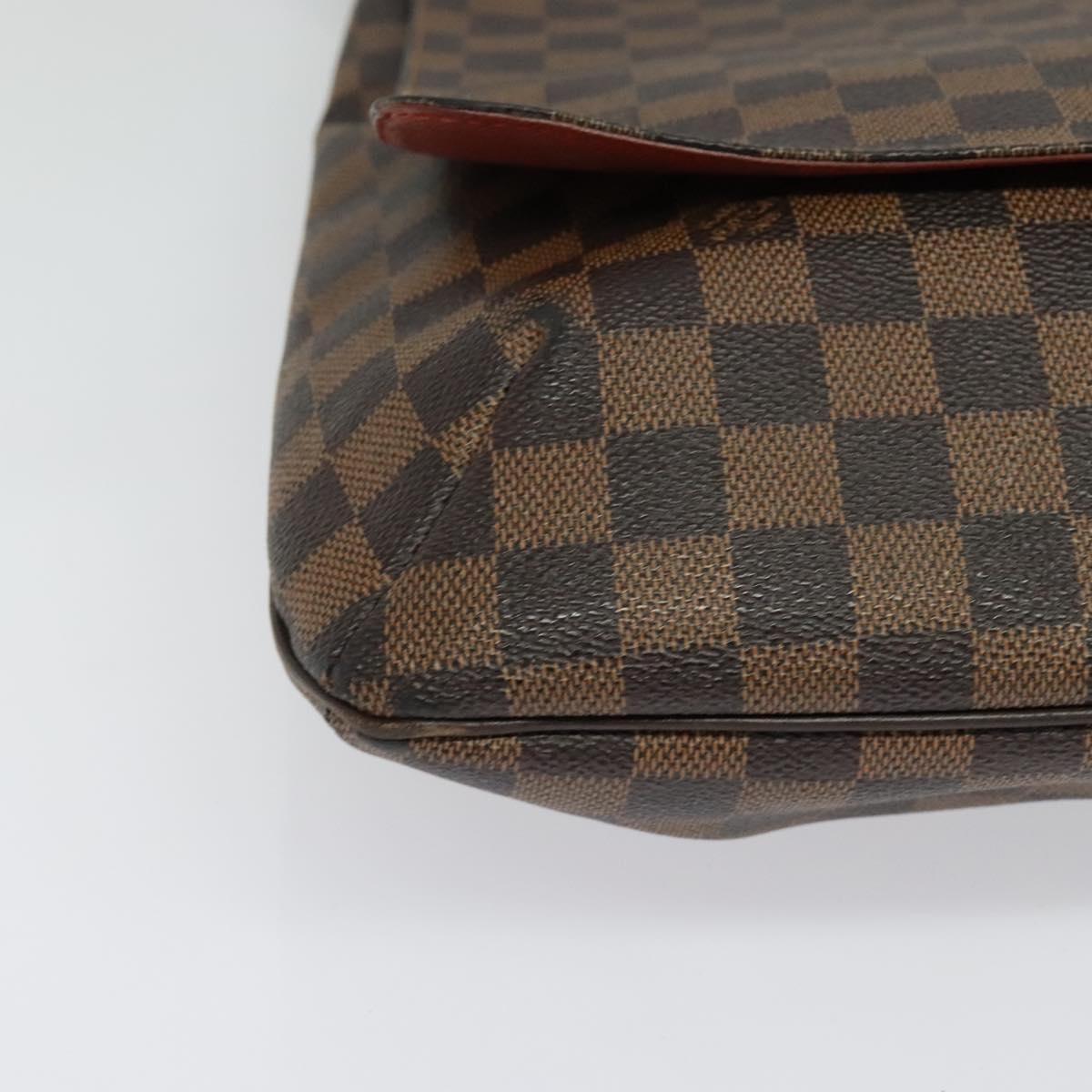 LOUIS VUITTON Damier Ebene Musette Shoulder Bag N51302 LV Auth BA4053