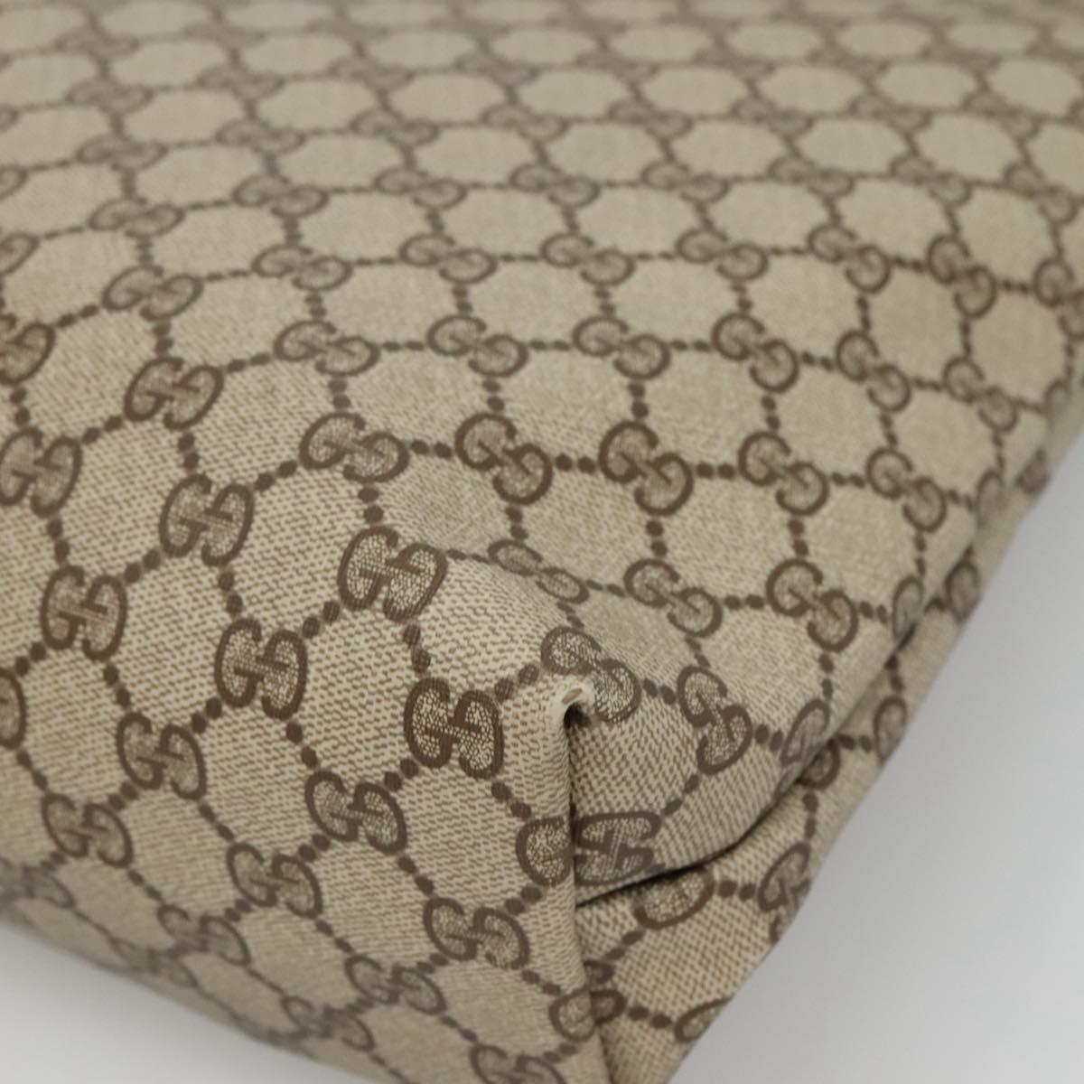 GUCCI GG Supreme Web Sherry Line Tote Bag PVC Beige Red 39 02 003 Auth BA406