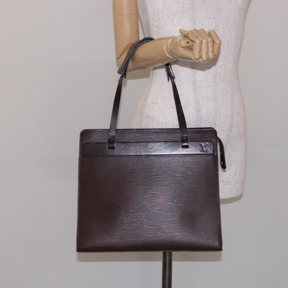 LOUIS VUITTON Epi Croisette PM Tote Bag Mocha M5249D LV Auth BA4060