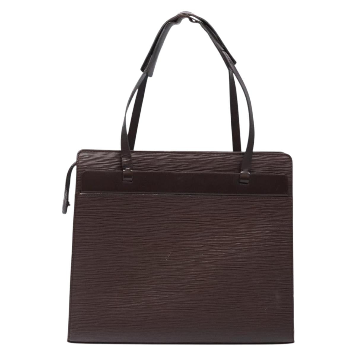 LOUIS VUITTON Epi Croisette PM Tote Bag Mocha M5249D LV Auth BA4060