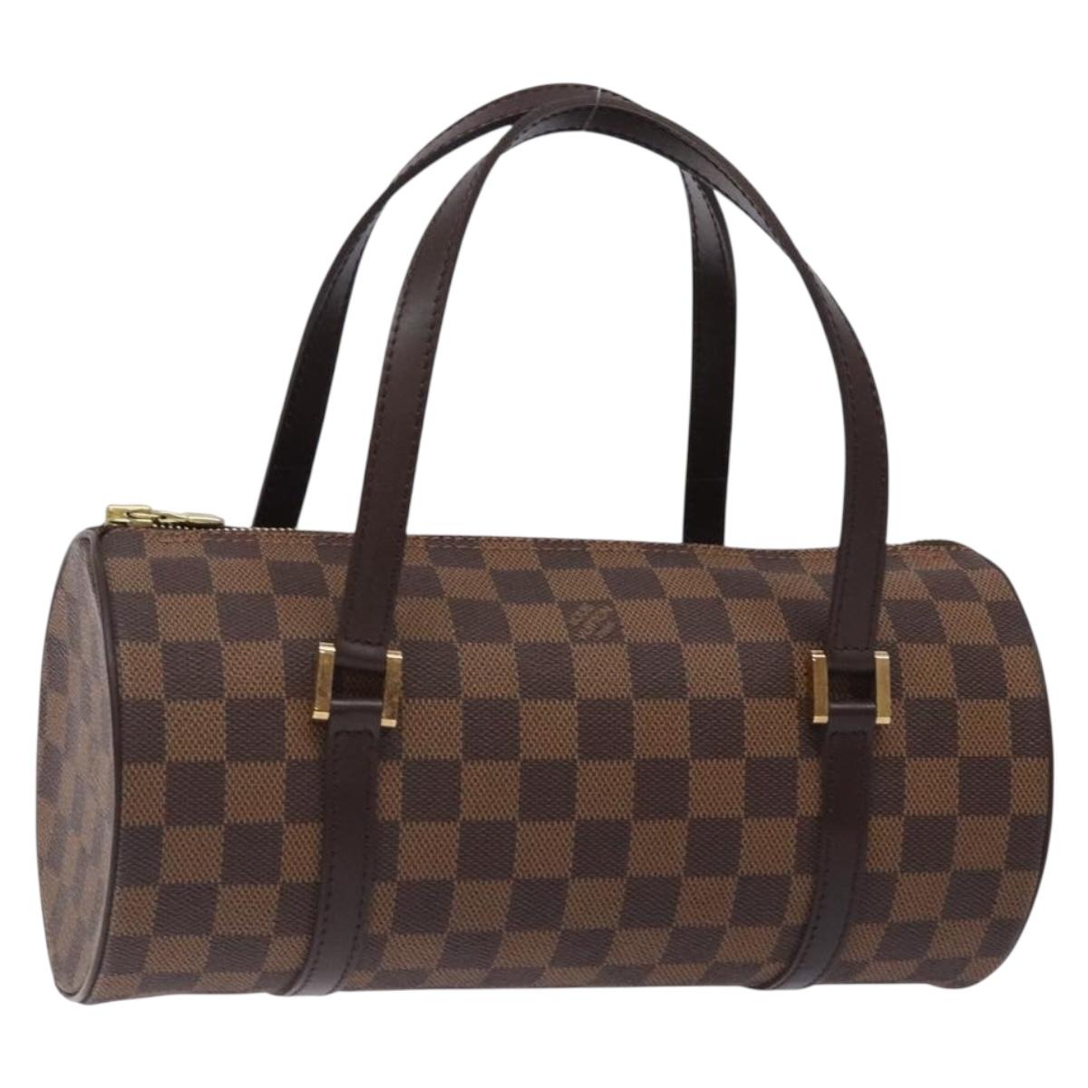 LOUIS VUITTON Damier Ebene Papillon 26 Hand Bag M51304 LV Auth BA4070V