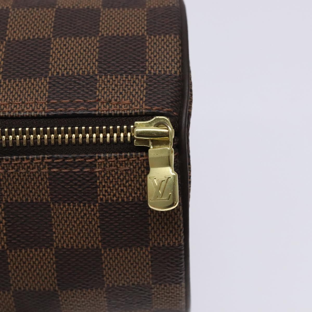 LOUIS VUITTON Damier Ebene Papillon 26 Hand Bag M51304 LV Auth BA4070V