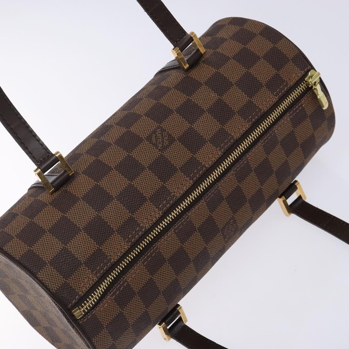 LOUIS VUITTON Damier Ebene Papillon 26 Hand Bag M51304 LV Auth BA4070V