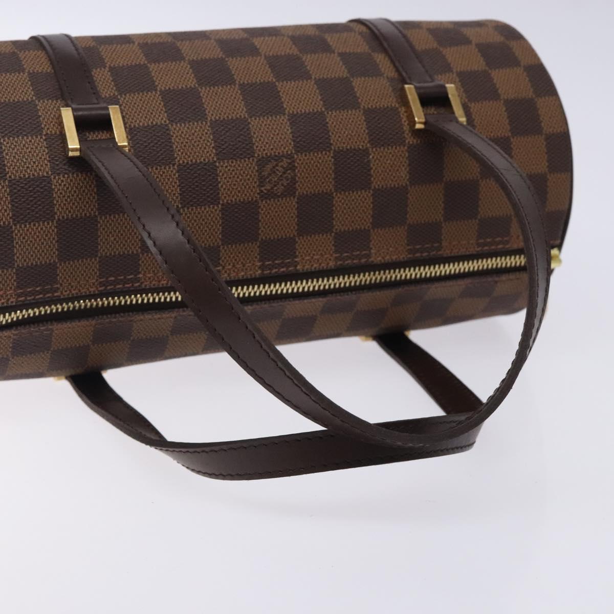 LOUIS VUITTON Damier Ebene Papillon 26 Hand Bag M51304 LV Auth BA4070V