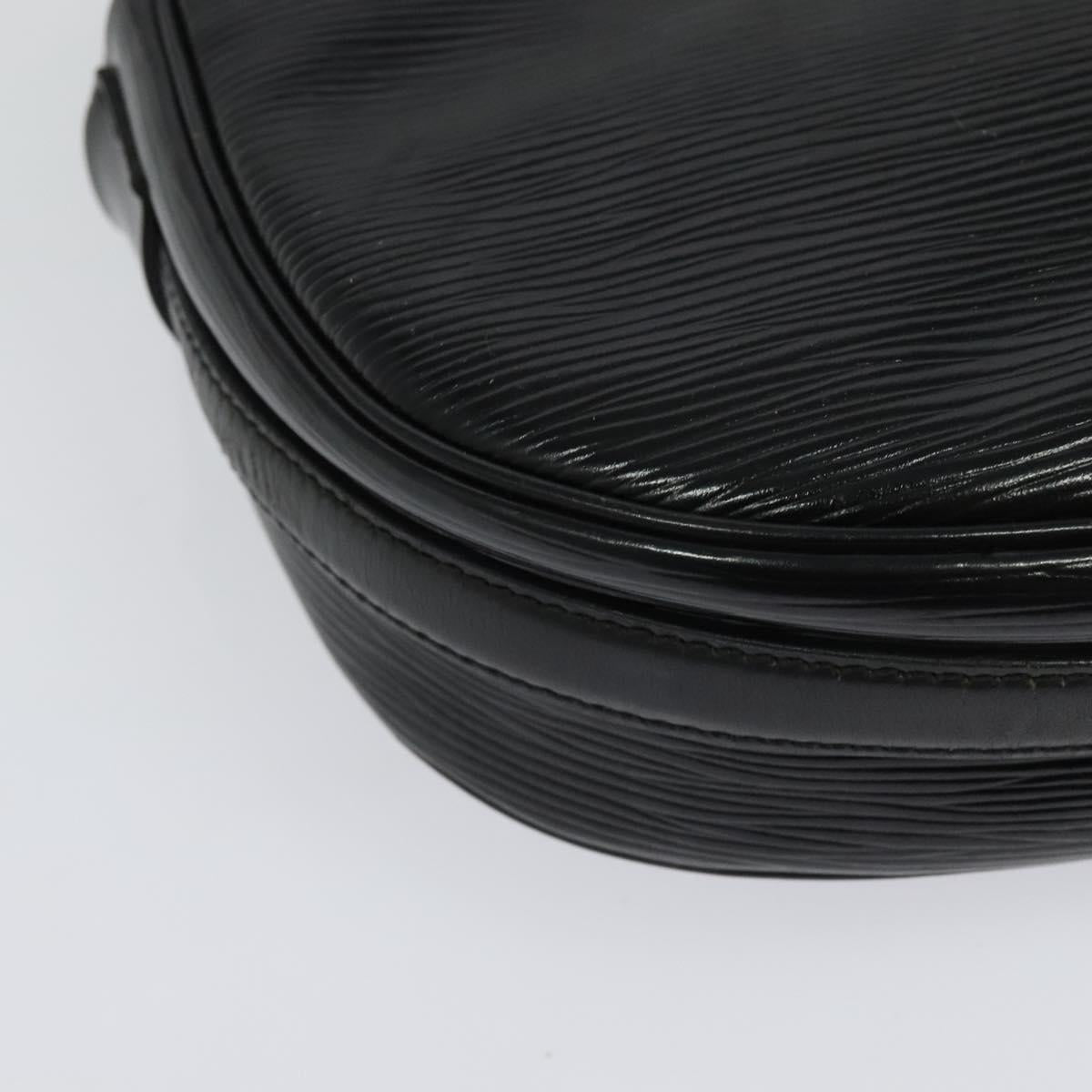 LOUIS VUITTON Epi Jeune Fille MM Shoulder Bag Black M52152 LV Auth BA4090