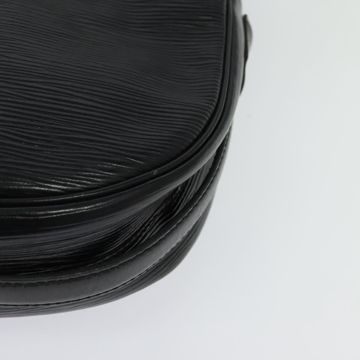 LOUIS VUITTON Epi Jeune Fille MM Shoulder Bag Black M52152 LV Auth BA4090