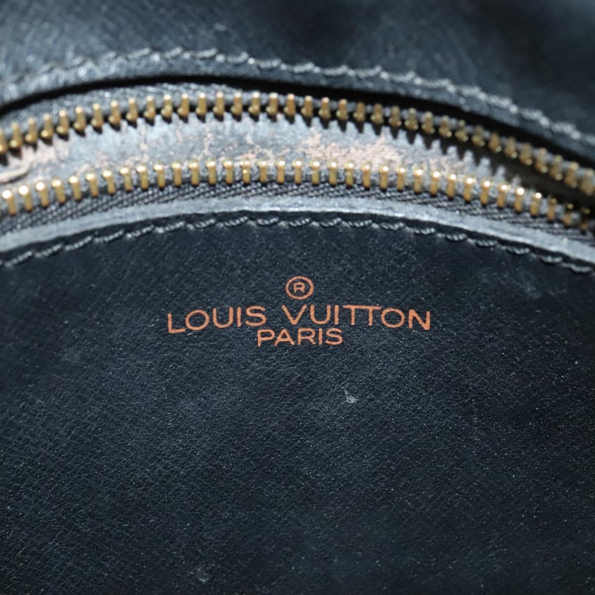 LOUIS VUITTON Epi Jeune Fille MM Shoulder Bag Black M52152 LV Auth BA4090