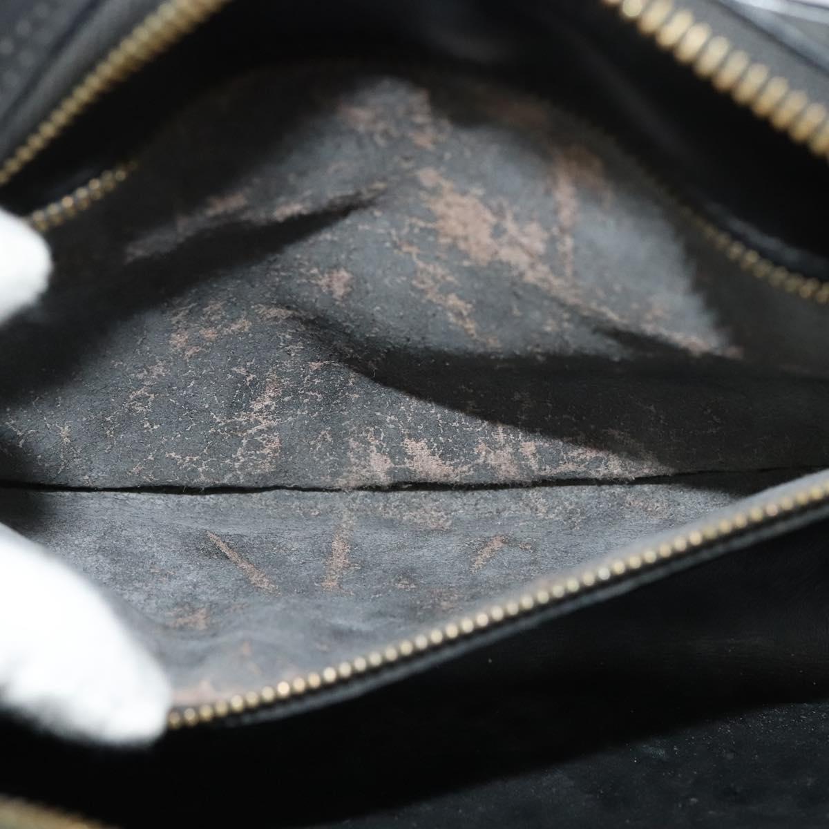 LOUIS VUITTON Epi Jeune Fille MM Shoulder Bag Black M52152 LV Auth BA4090