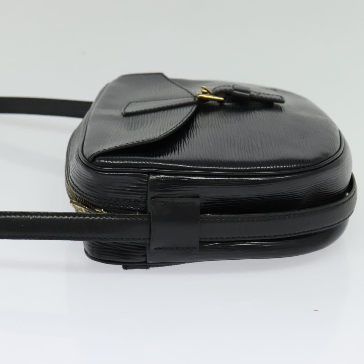 LOUIS VUITTON Epi Jeune Fille MM Shoulder Bag Black M52152 LV Auth BA4090