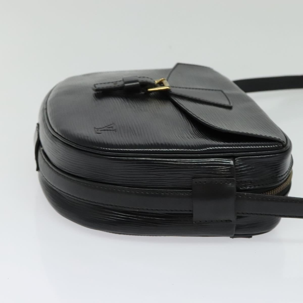 LOUIS VUITTON Epi Jeune Fille MM Shoulder Bag Black M52152 LV Auth BA4090