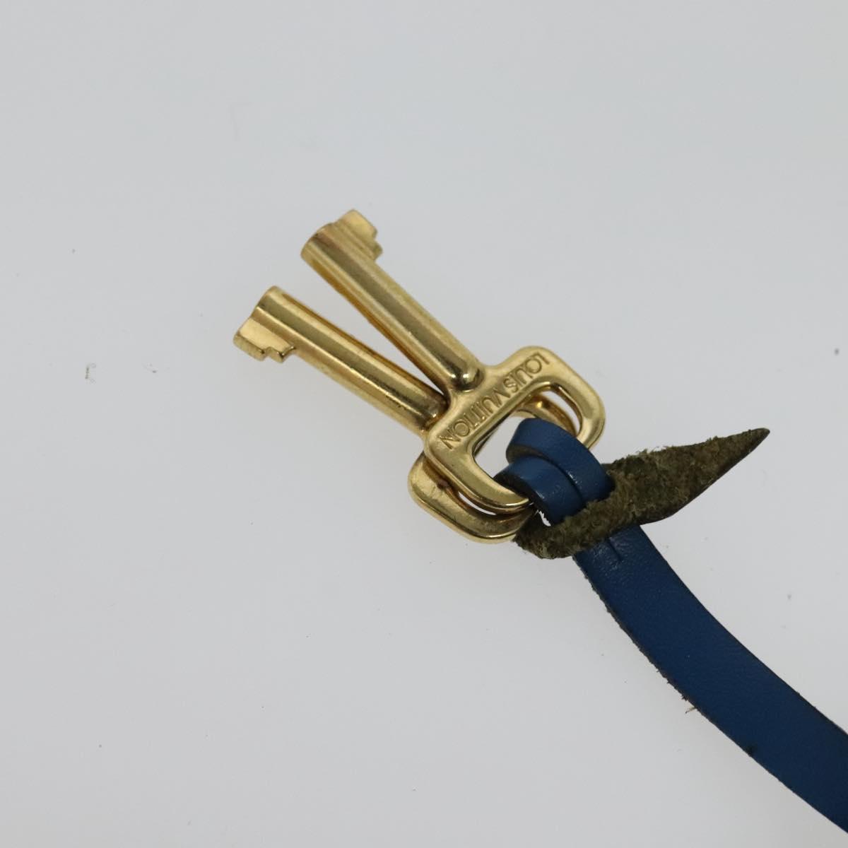 LOUIS VUITTON Epi Porte Documents Bandouliere Bag Toledo Blue LV Auth BA4126