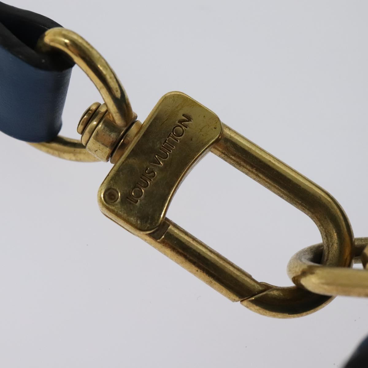 LOUIS VUITTON Epi Porte Documents Bandouliere Bag Toledo Blue LV Auth BA4126