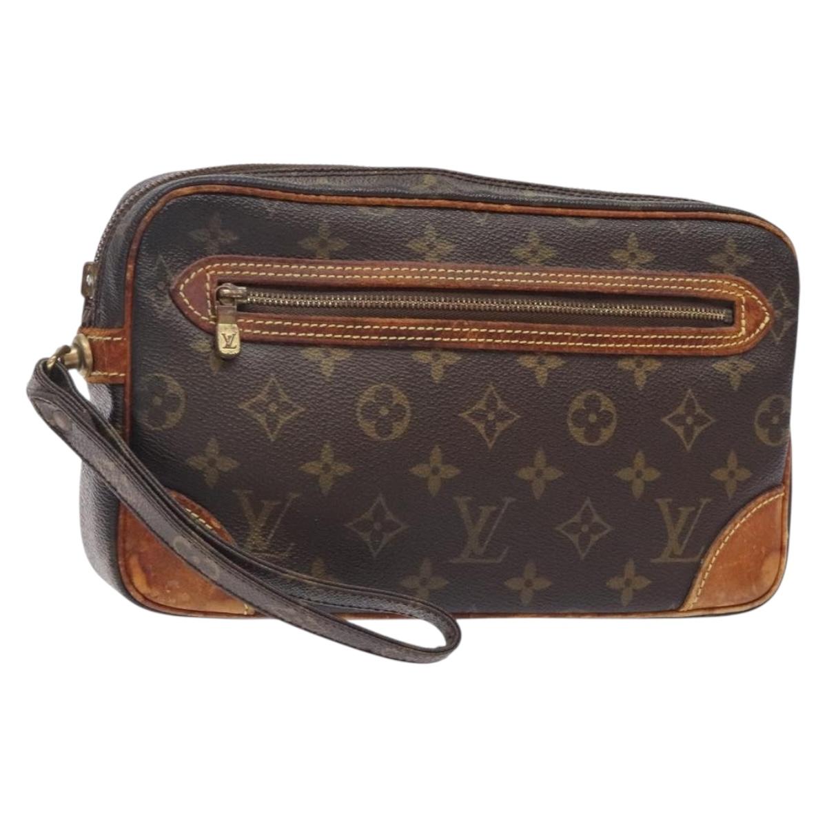 LOUIS VUITTON Monogram Marly Dragonne GM Clutch Bag M51825 LV Auth BA4140