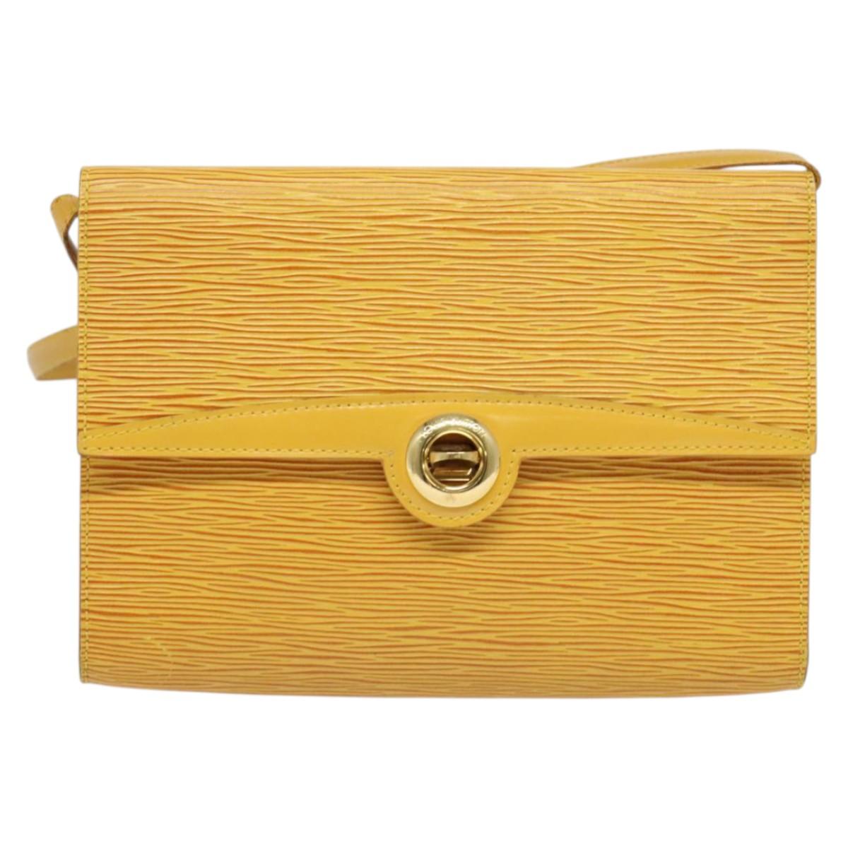 LOUIS VUITTON Epi Arsch Shoulder Bag Yellow M52579 LV Auth BA4144