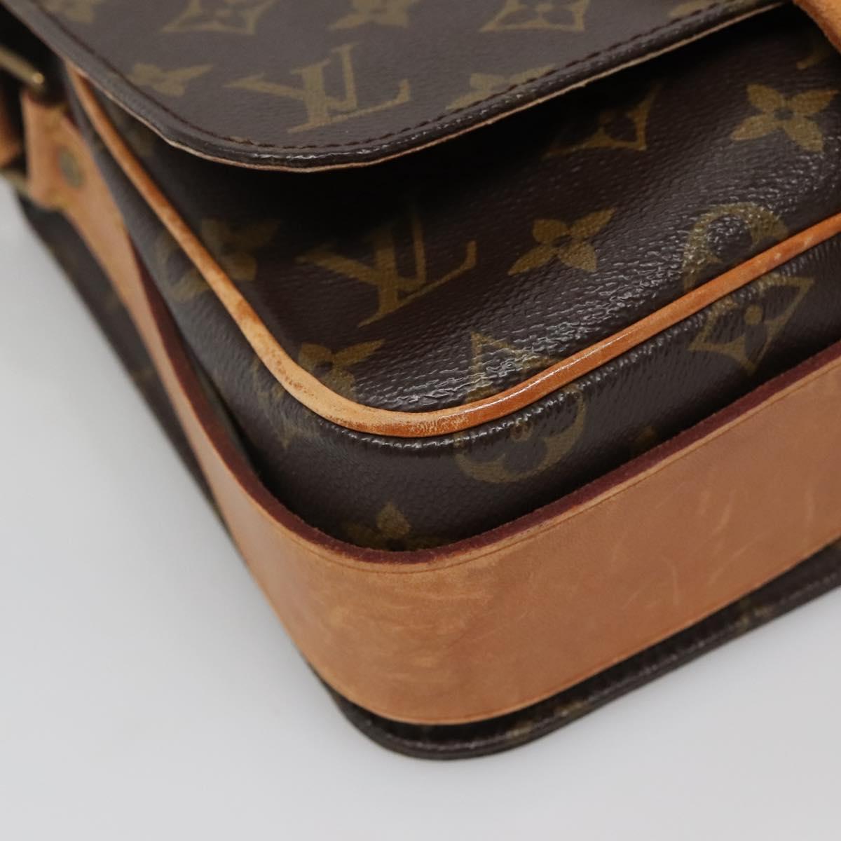 LOUIS VUITTON Monogram Cartouchiere MM Shoulder Bag M51253 LV Auth BA4151