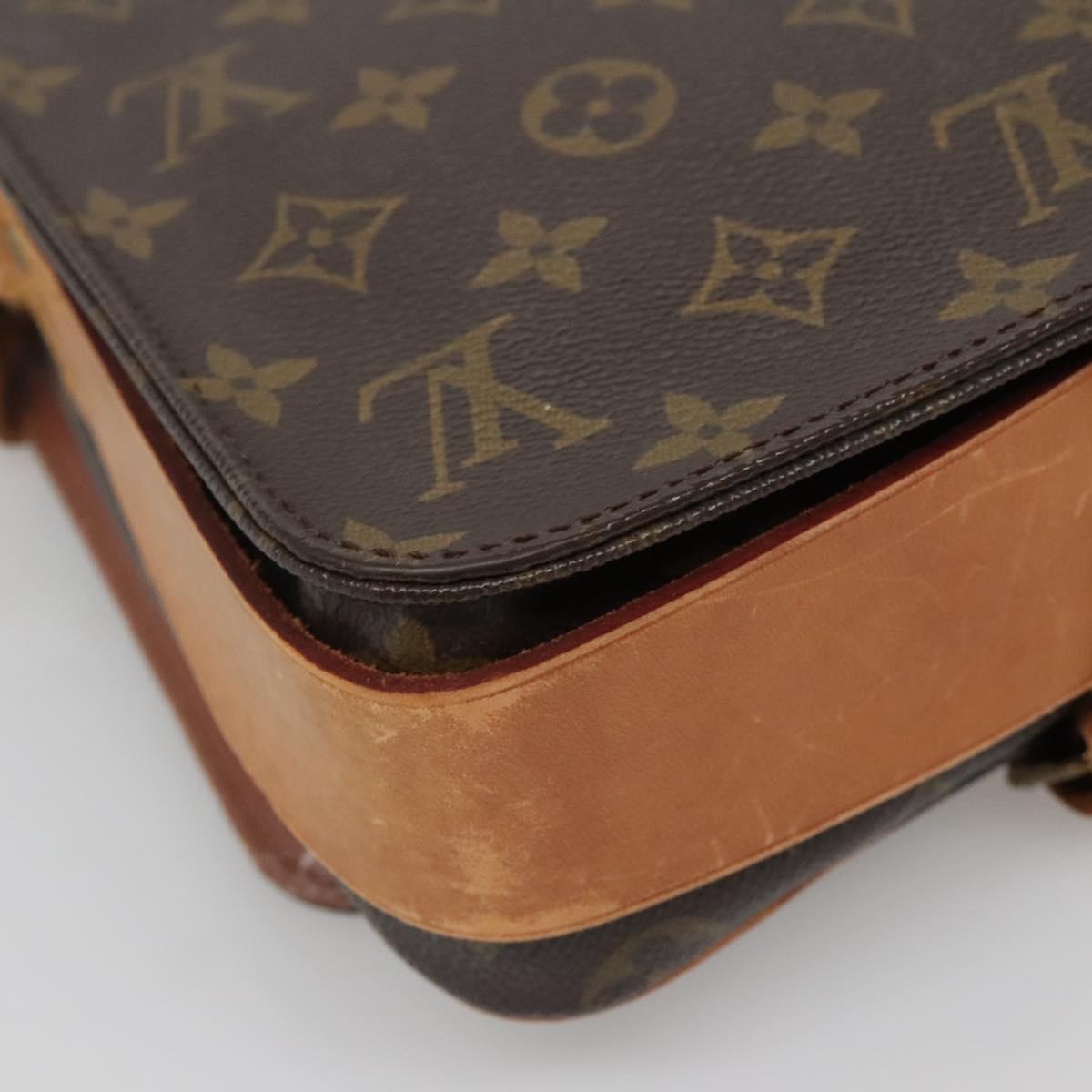 LOUIS VUITTON Monogram Cartouchiere MM Shoulder Bag M51253 LV Auth BA4151
