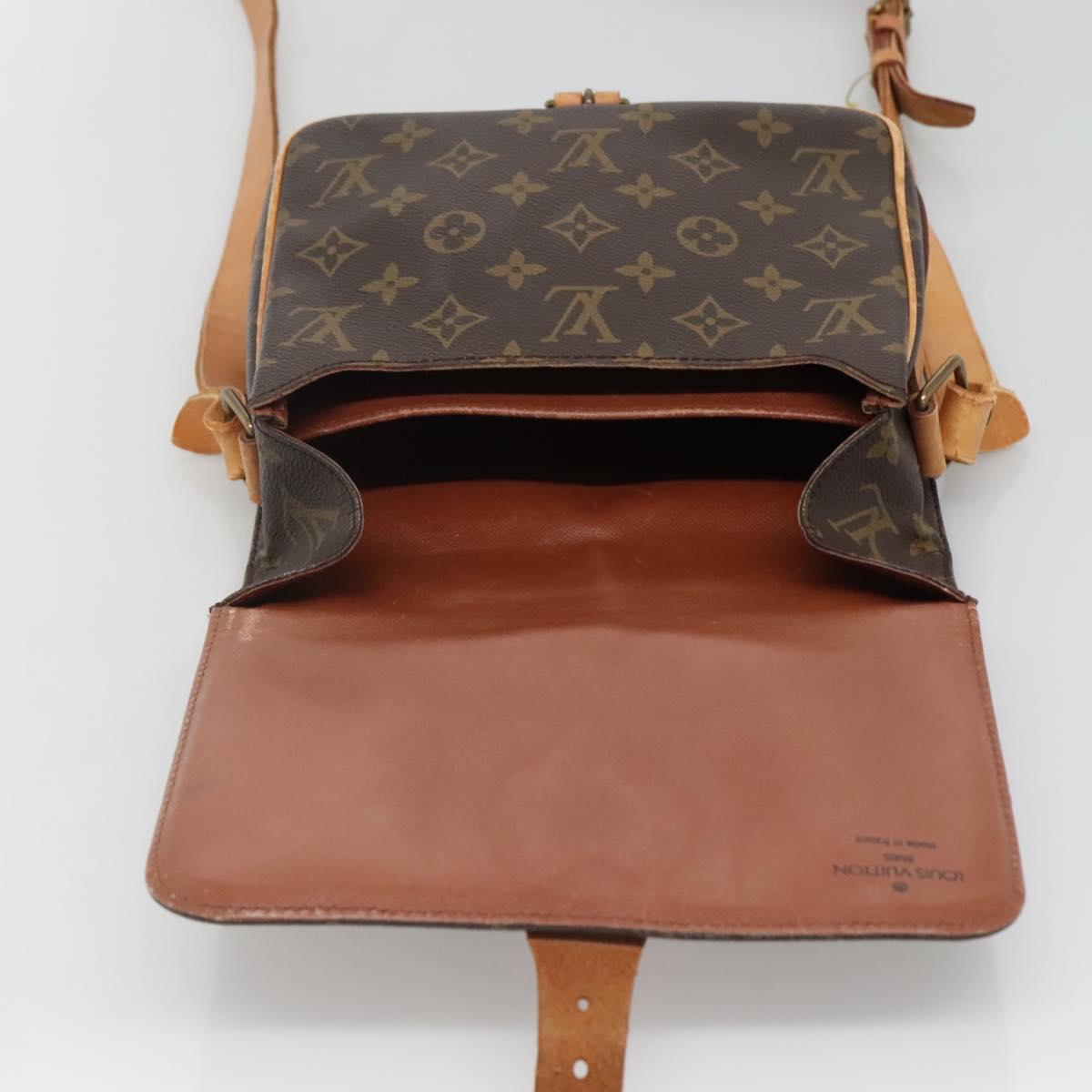 LOUIS VUITTON Monogram Cartouchiere MM Shoulder Bag M51253 LV Auth BA4151