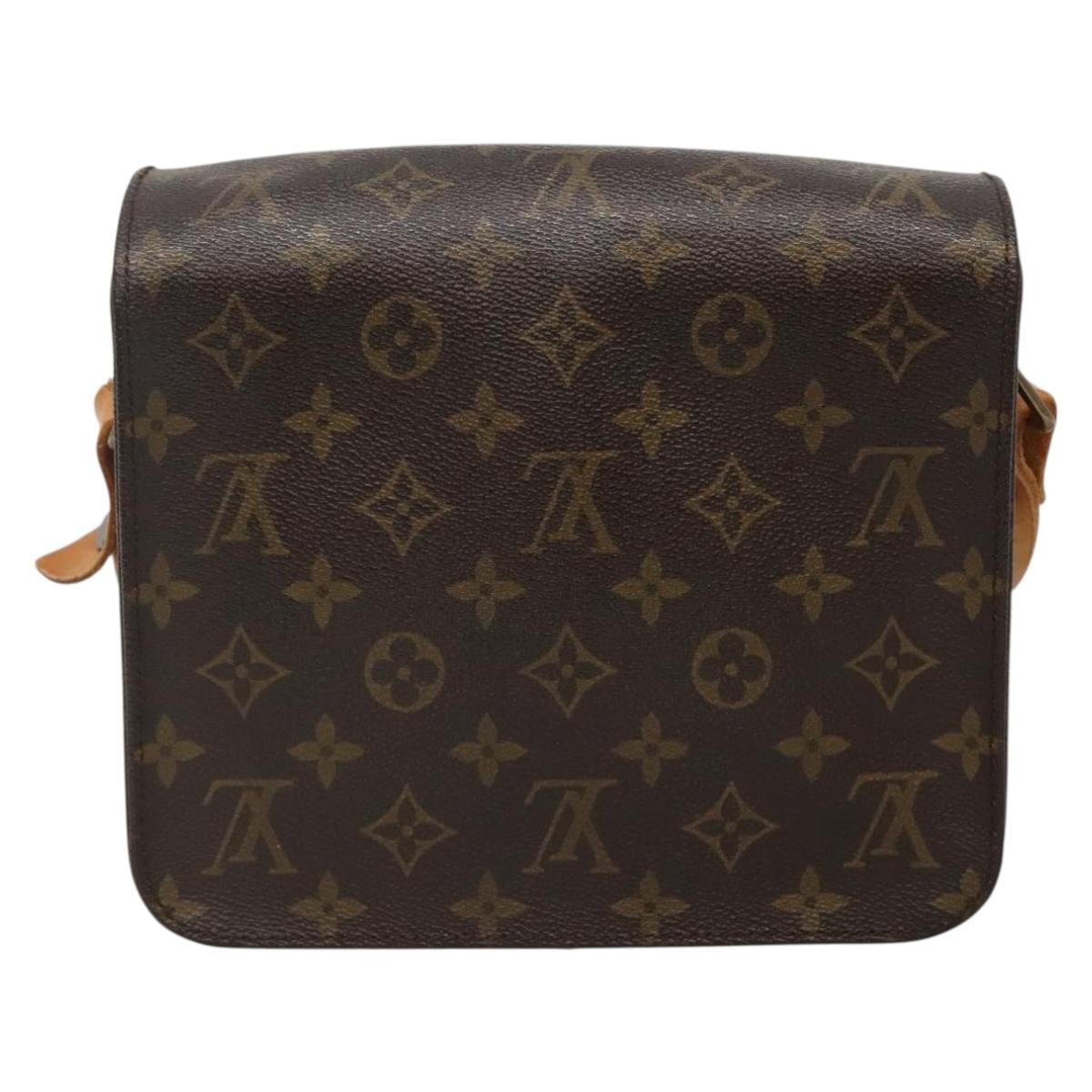 LOUIS VUITTON Monogram Cartouchiere MM Shoulder Bag M51253 LV Auth BA4151