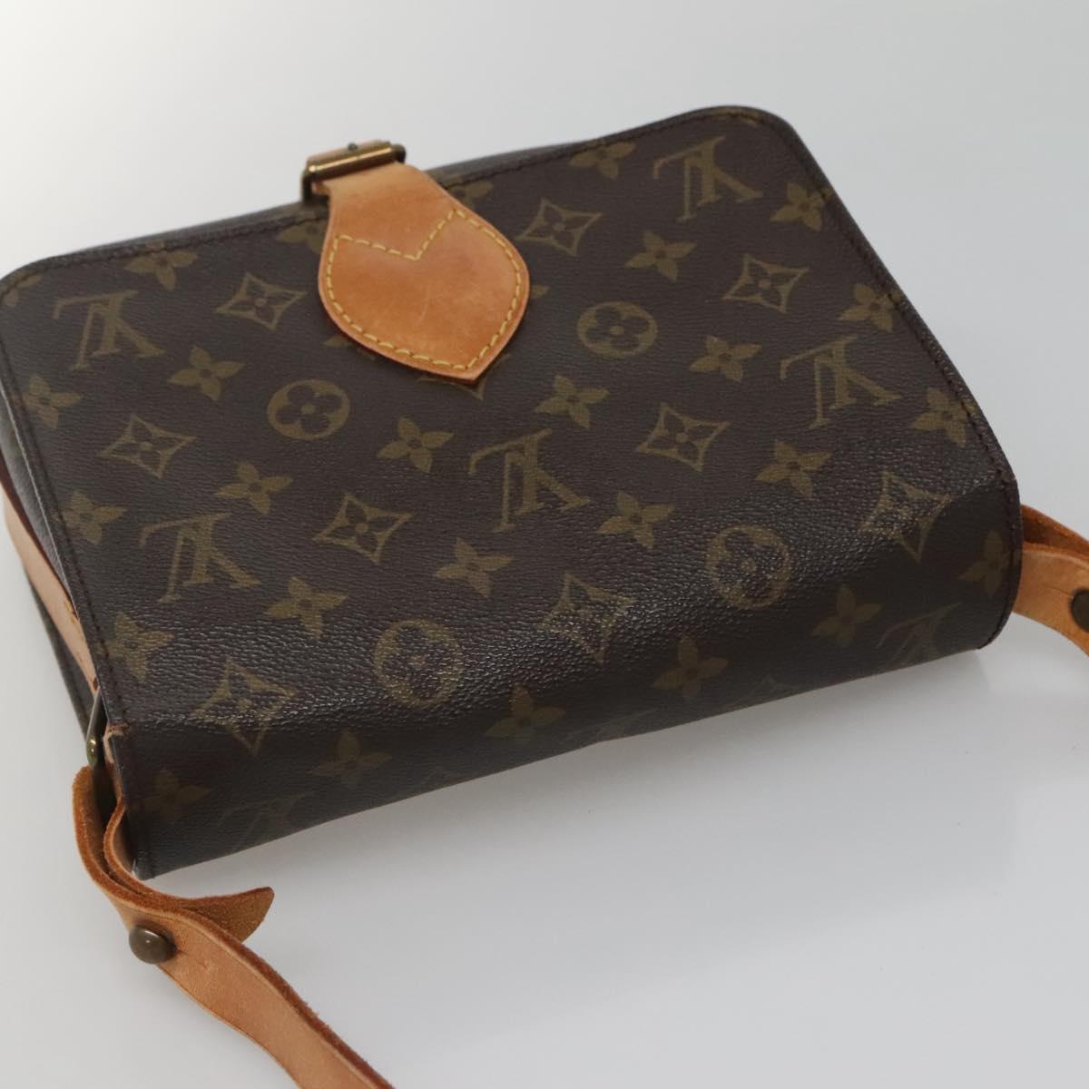 LOUIS VUITTON Monogram Cartouchiere MM Shoulder Bag M51253 LV Auth BA4151