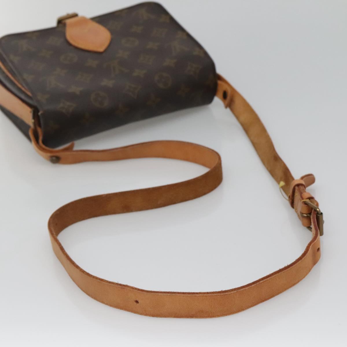 LOUIS VUITTON Monogram Cartouchiere MM Shoulder Bag M51253 LV Auth BA4151
