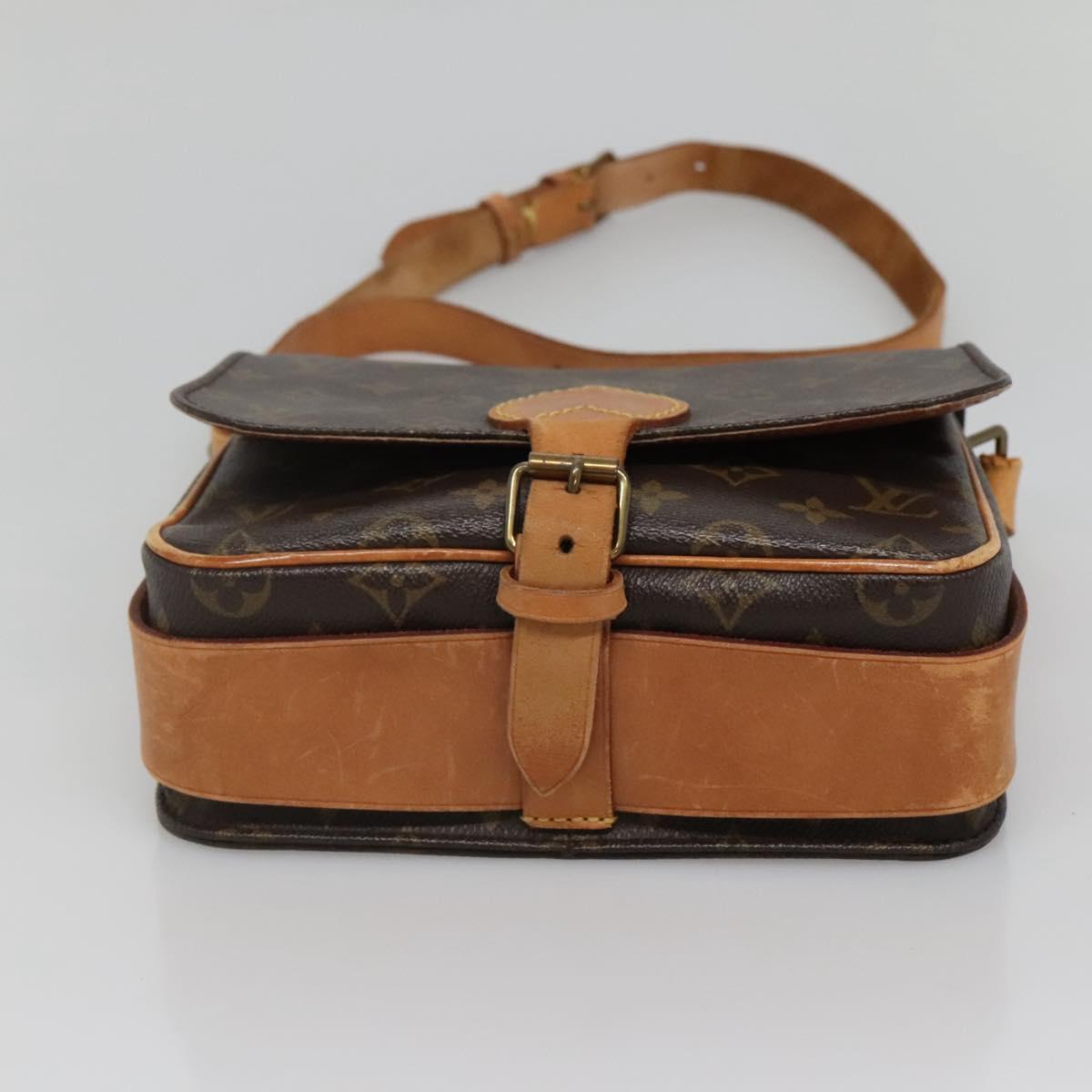 LOUIS VUITTON Monogram Cartouchiere MM Shoulder Bag M51253 LV Auth BA4151