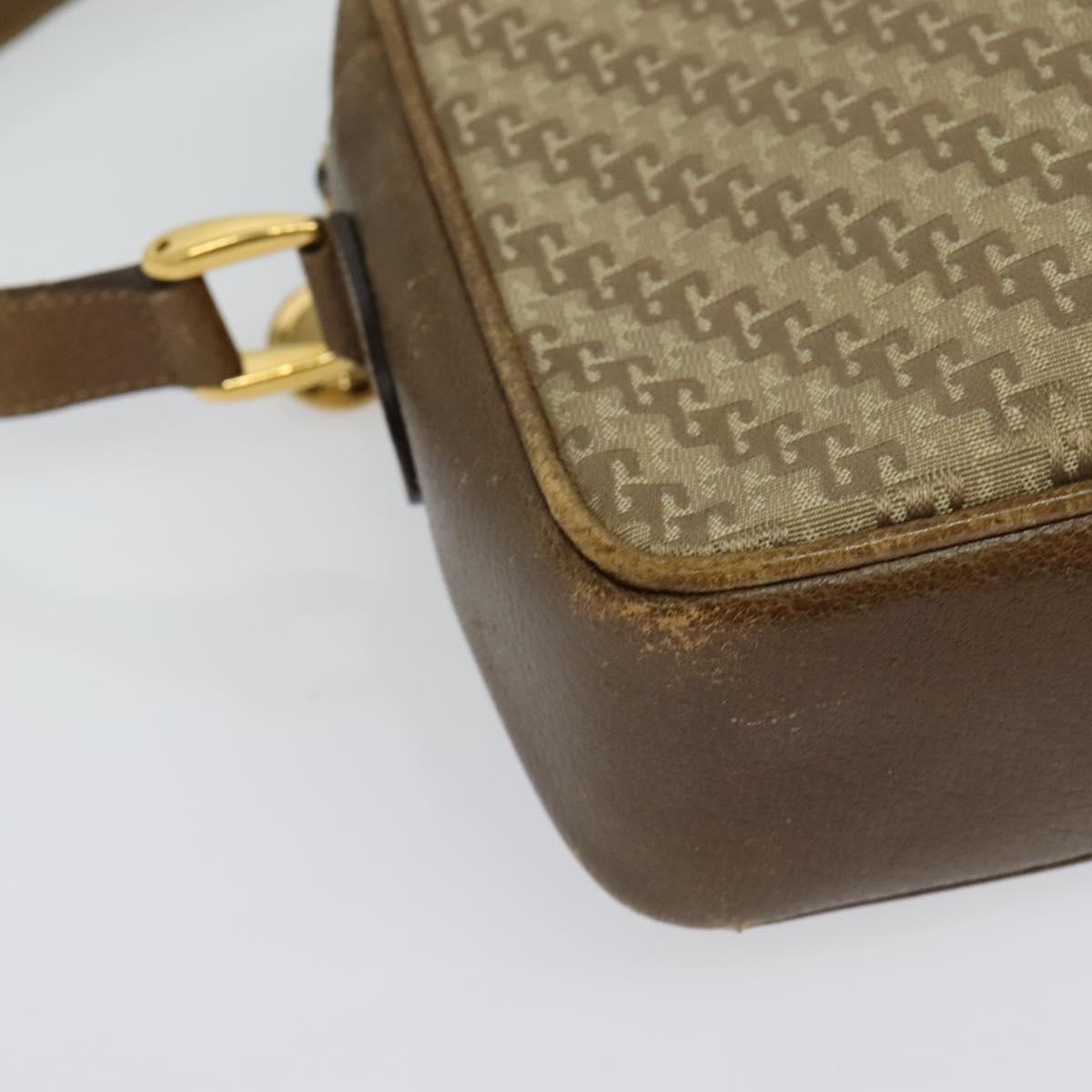GUCCI Shoulder Bag Canvas Beige Gold 007 115 0162 Auth BA4154