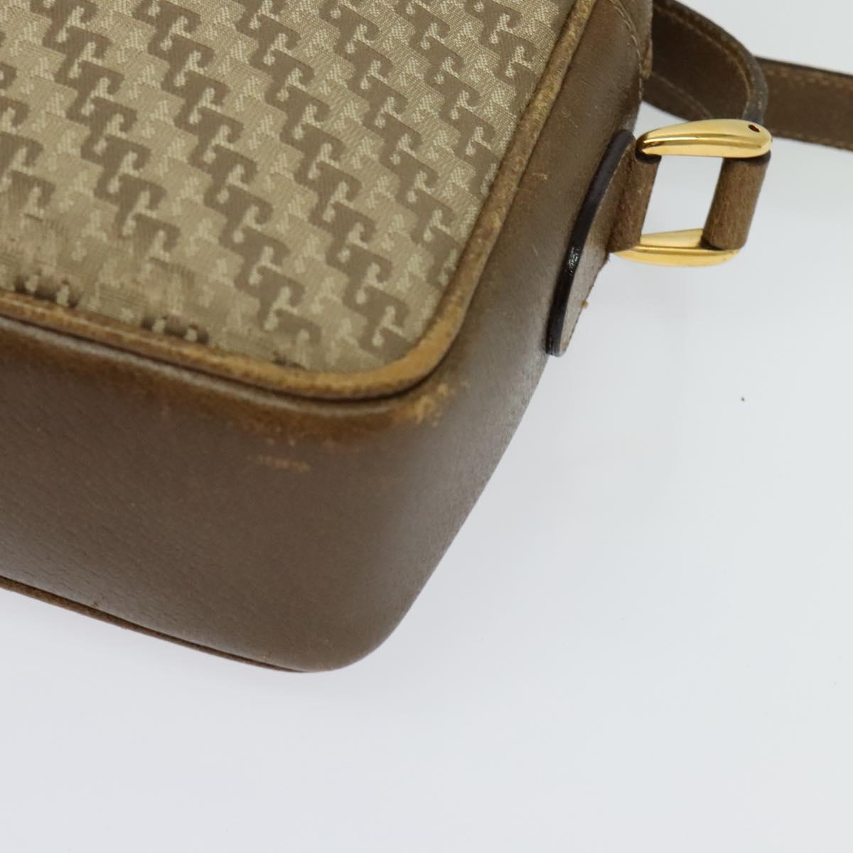 GUCCI Shoulder Bag Canvas Beige Gold 007 115 0162 Auth BA4154