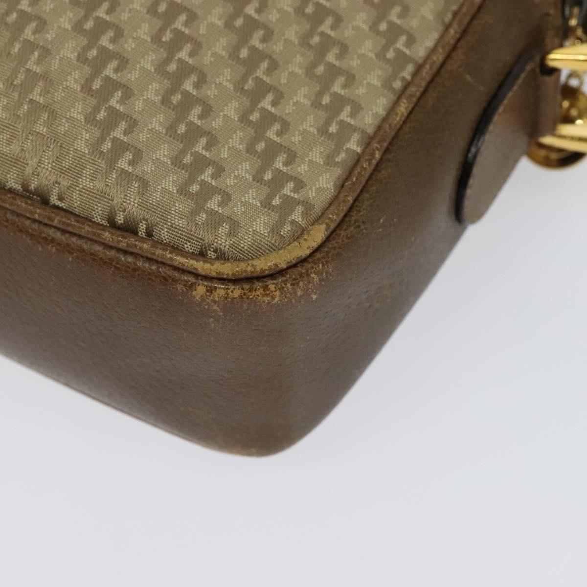 GUCCI Shoulder Bag Canvas Beige Gold 007 115 0162 Auth BA4154