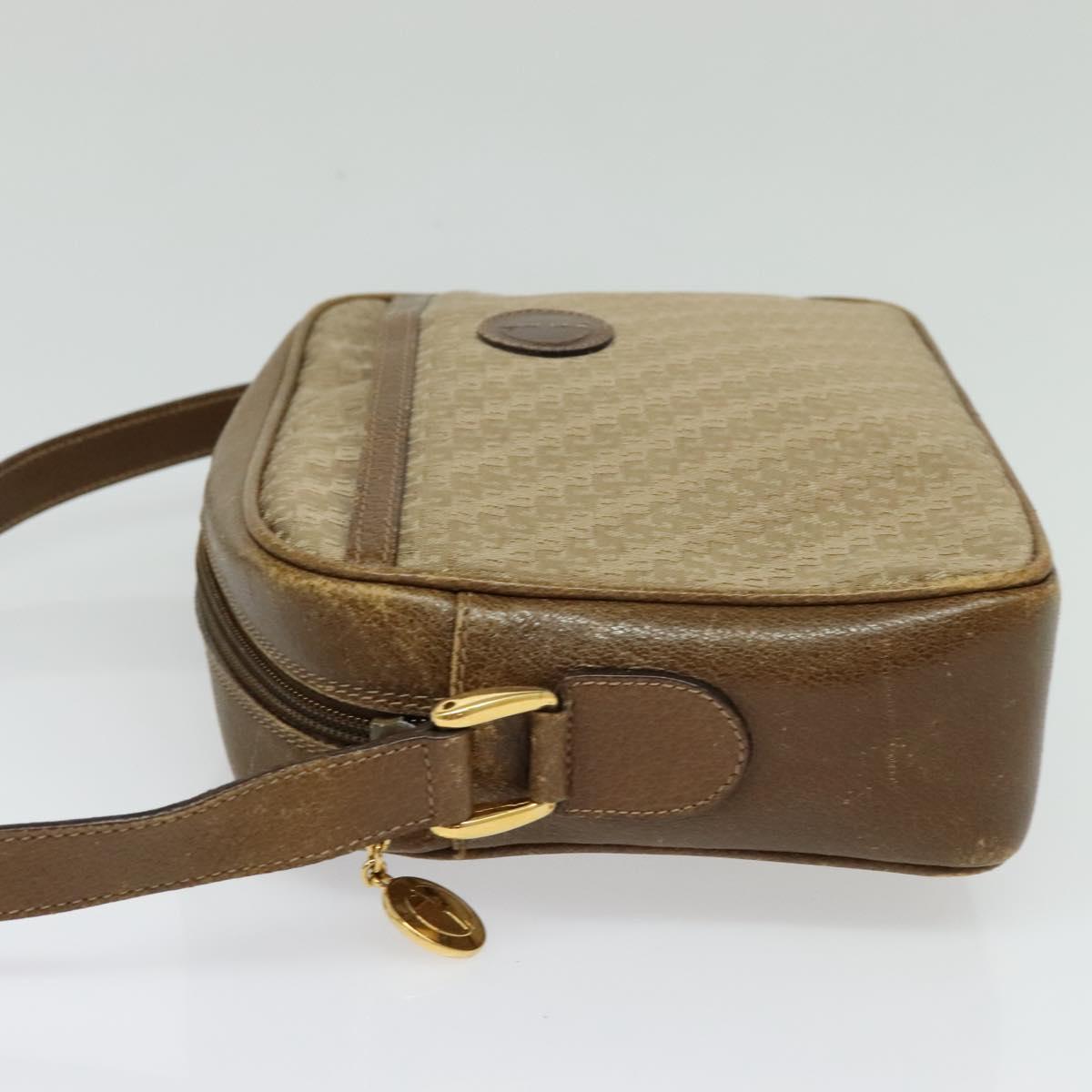 GUCCI Shoulder Bag Canvas Beige Gold 007 115 0162 Auth BA4154