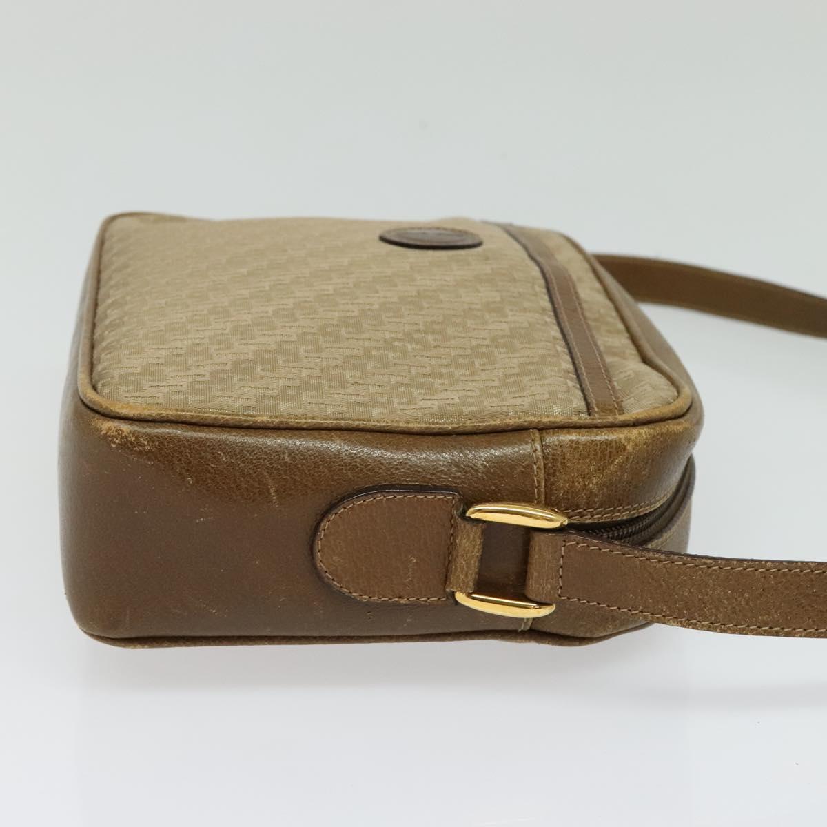 GUCCI Shoulder Bag Canvas Beige Gold 007 115 0162 Auth BA4154