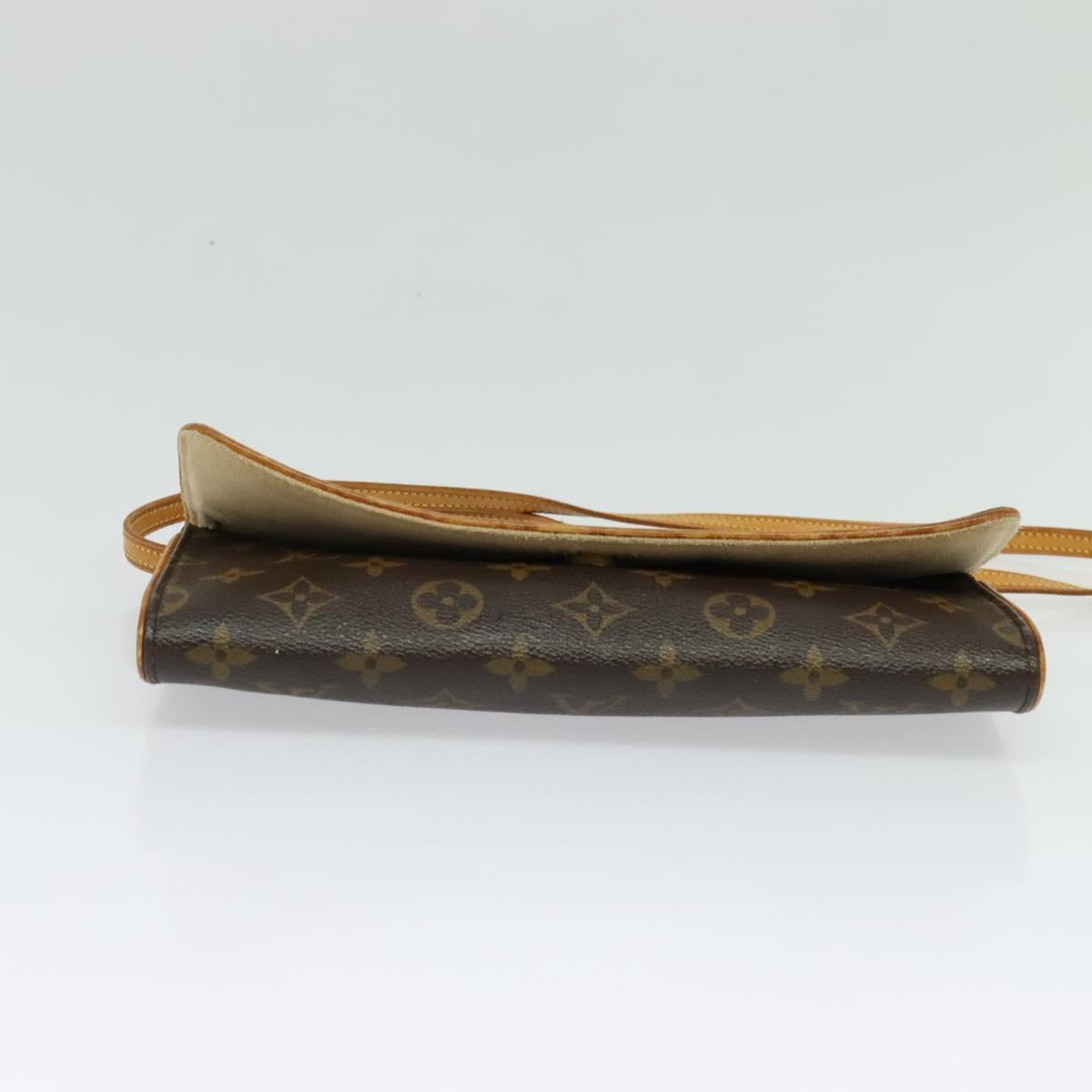 LOUIS VUITTON Monogram Pochette Twin GM Shoulder Bag M51852 LV Auth BA4168