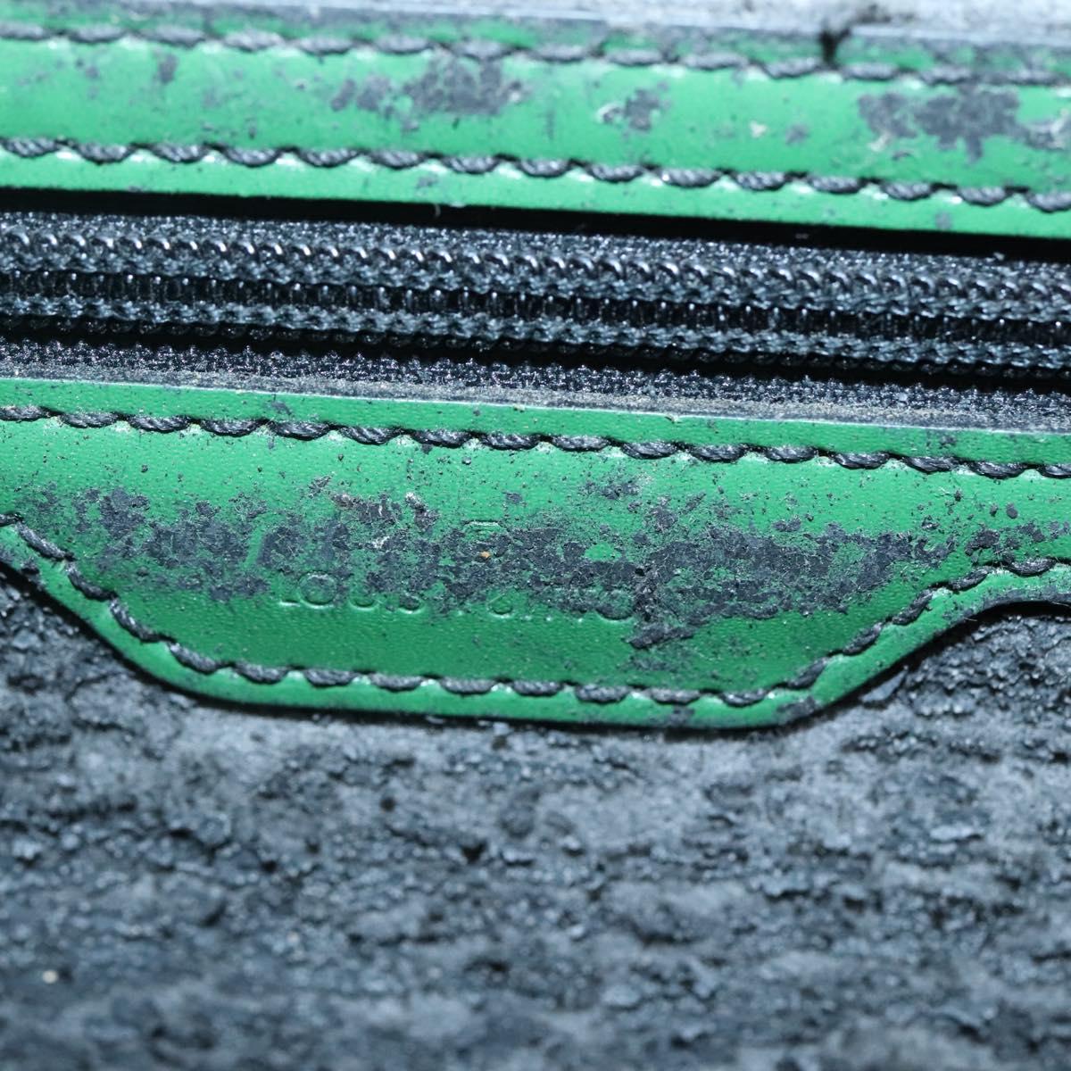 LOUIS VUITTON Epi Sac Plat Hand Bag Green M59084 LV Auth BA4170