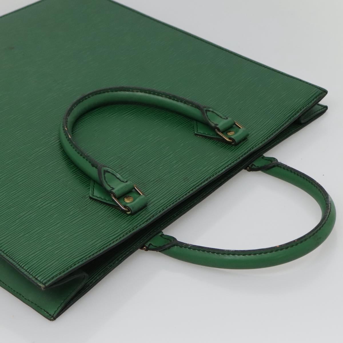 LOUIS VUITTON Epi Sac Plat Hand Bag Green M59084 LV Auth BA4170