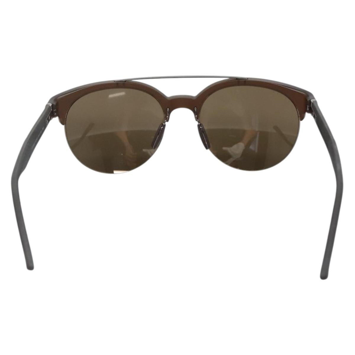 GUCCI Sunglasses Plastic Dark Brown Auth BA4175