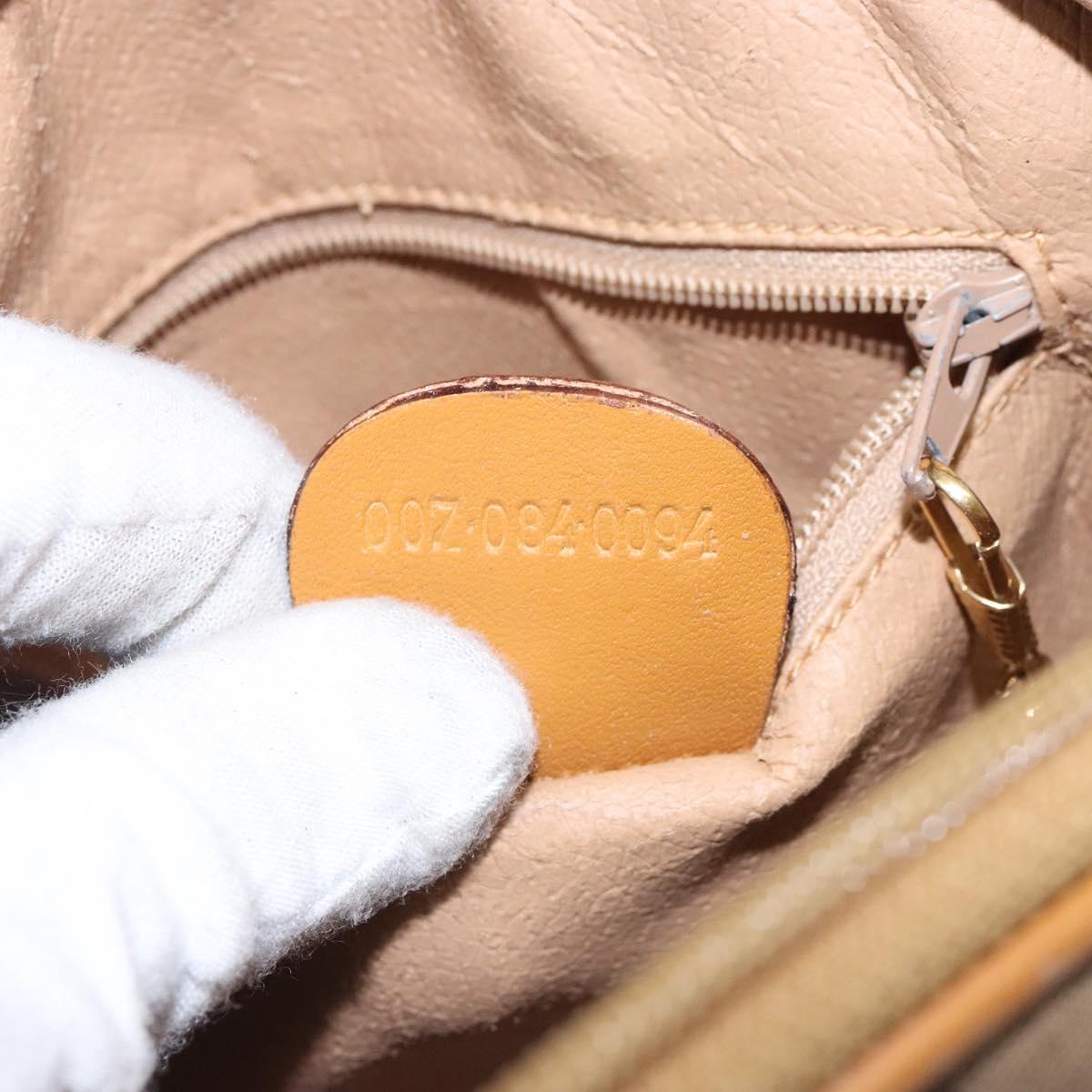 GUCCI Micro GG Supreme Shoulder Bag PVC Beige Gold 007 084 0094 Auth BA4197